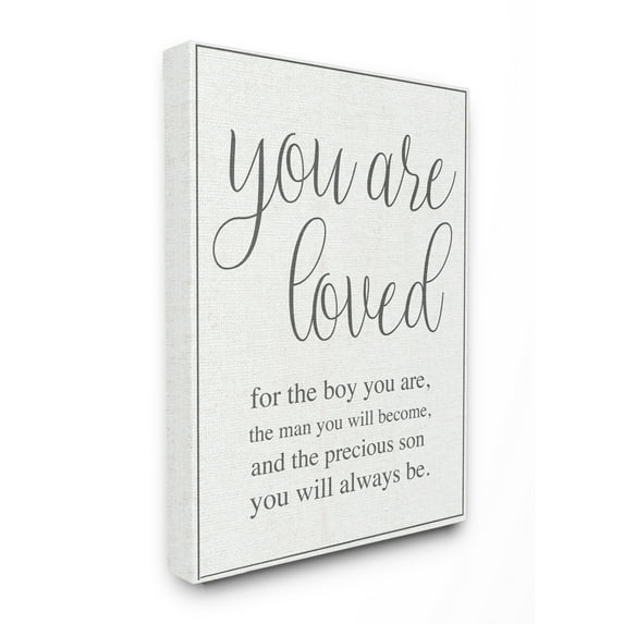 The Kids Room by Stupell You Are Loved Canvas Wall Art by Daphne Polselli