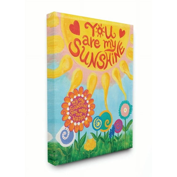 The Kids Room by Stupell You Are My Sunshine Canvas Wall Art by nJoyArt