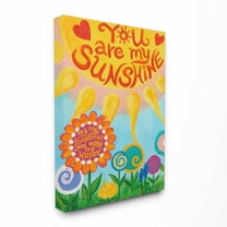 The Kids Room by Stupell You Are My Sunshine Stretched Canvas Wall Art, 16 x 1.5 x 20