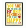 thumbnail image 1 of The Kids Room by Stupell You Re My Sunshine Rainbow Colors Typography Framed Wall Art by Karen Zukowski (Finny And Zook), 1 of 6