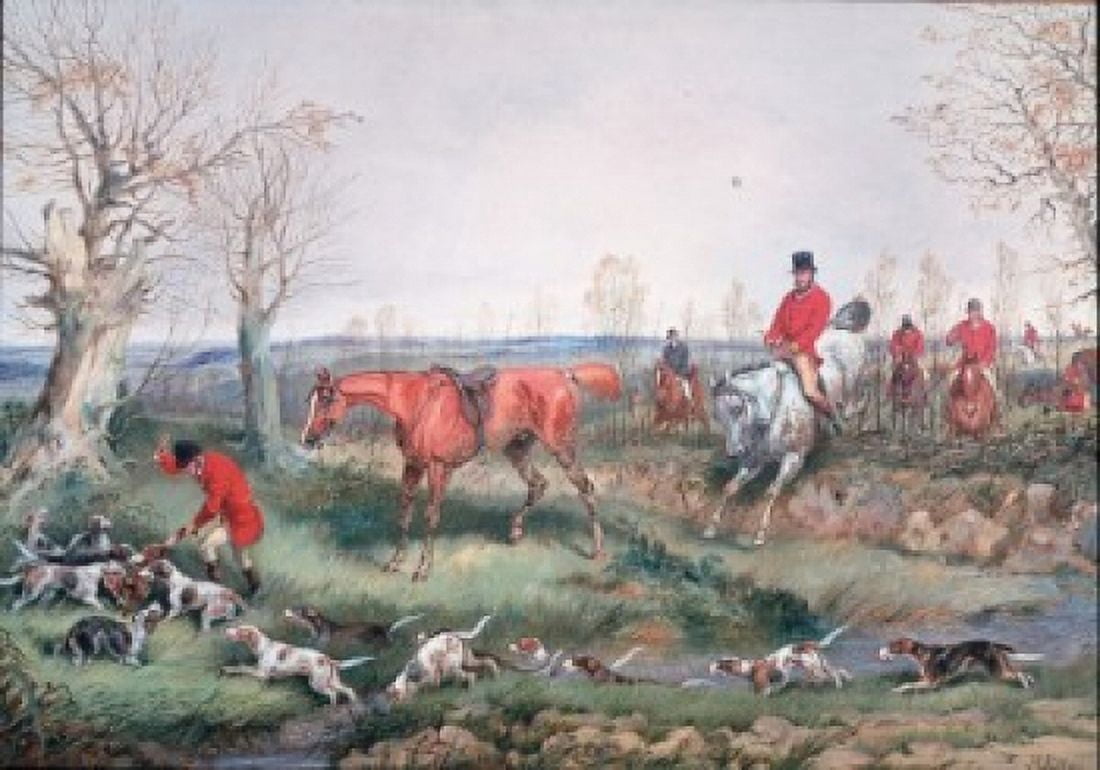 The Kill by Henry Alken Jr (1810-1892) Canvas Art - Henry Alken Jr (18 x 24)