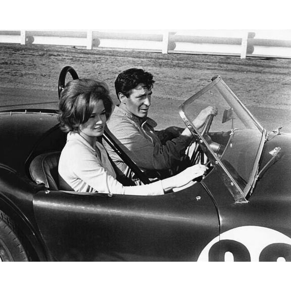 The Killers John Cassavettes drives Angie Dickinson in race car 24x30 Poster