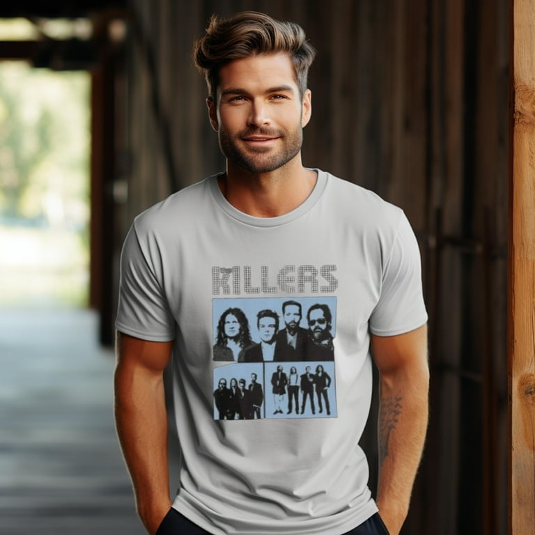 The Killers Tour TShirt Rock Band Music Merch Shirt, Size 5Xl, Tee Light Blue New