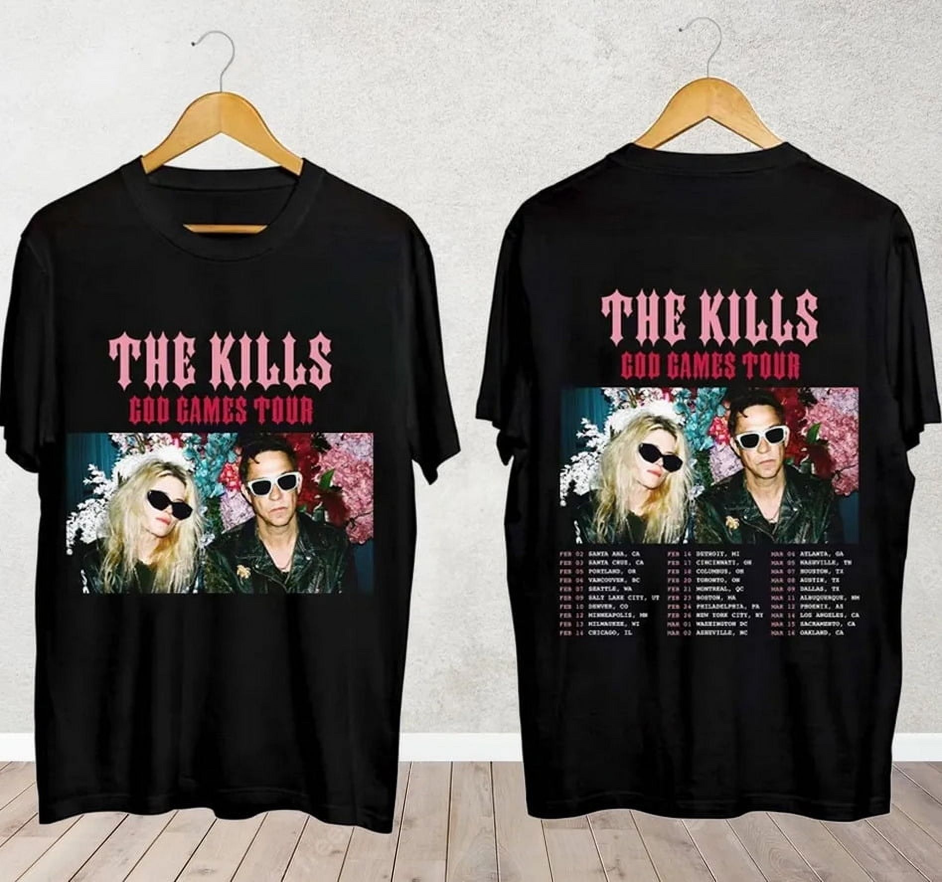 The Kills God Games Tour 2024 Shirt, The Kills Band Fan Shirt