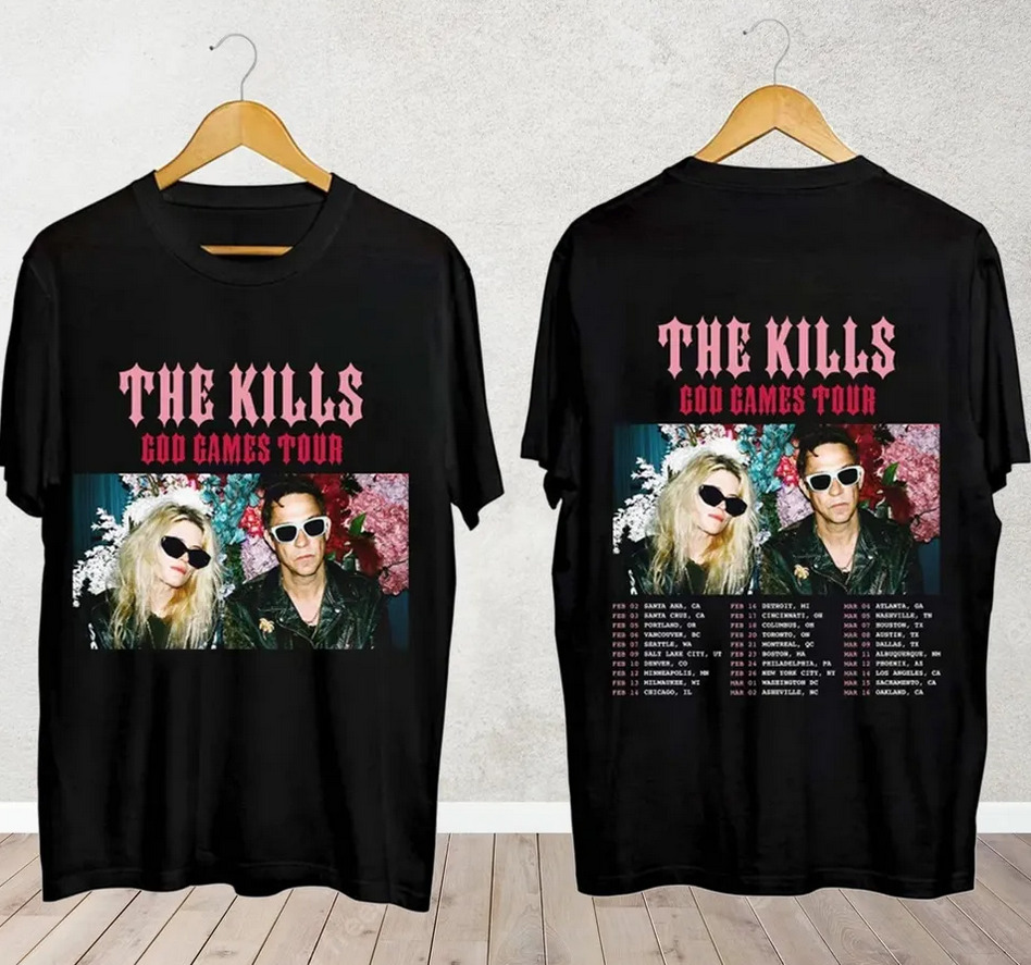 The Kills God Games Tour 2024 Shirt, The Kills Band Fan Shirt