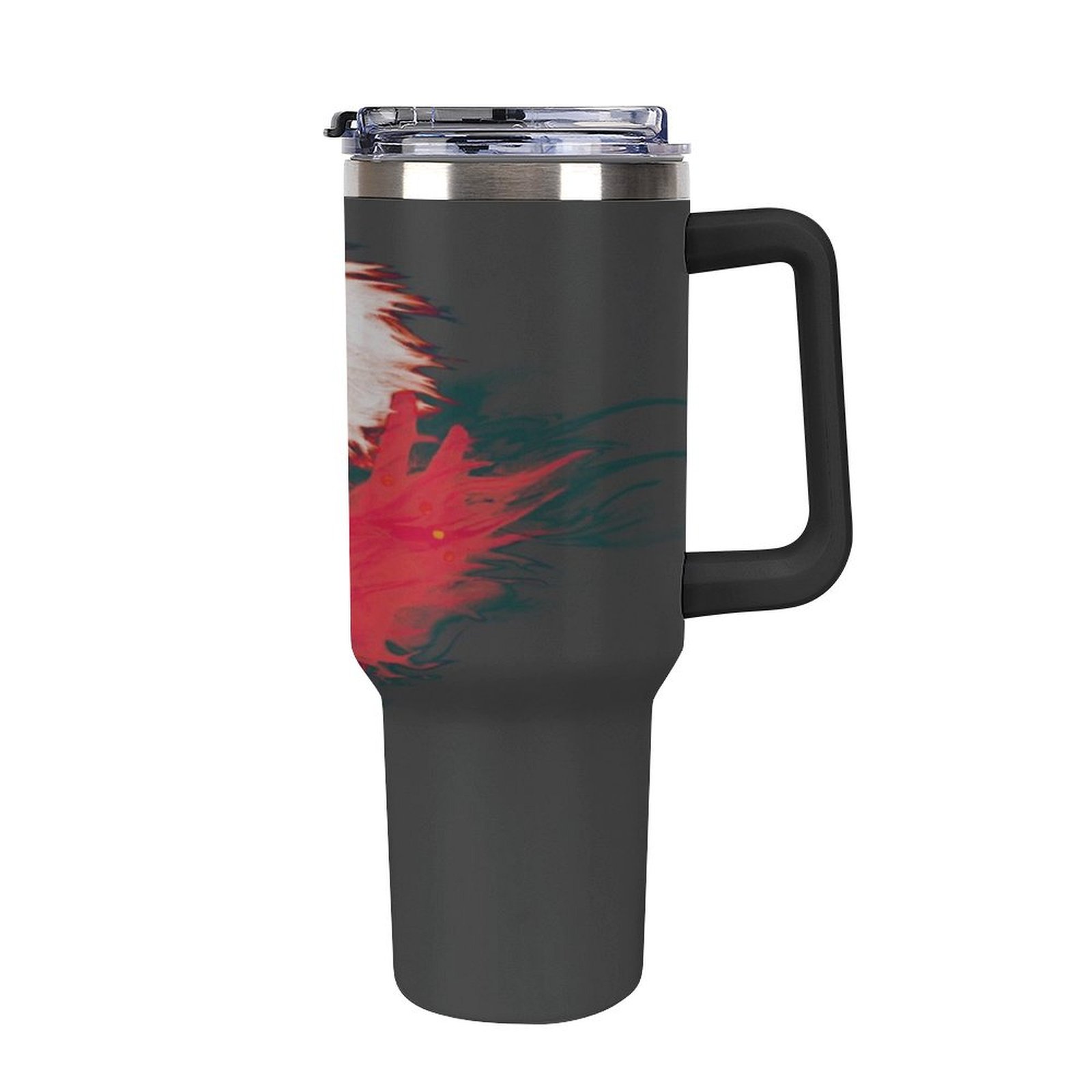 The Kin_g of Fighte_rs Anime Tumbler with Handle, Double Wall Stainless