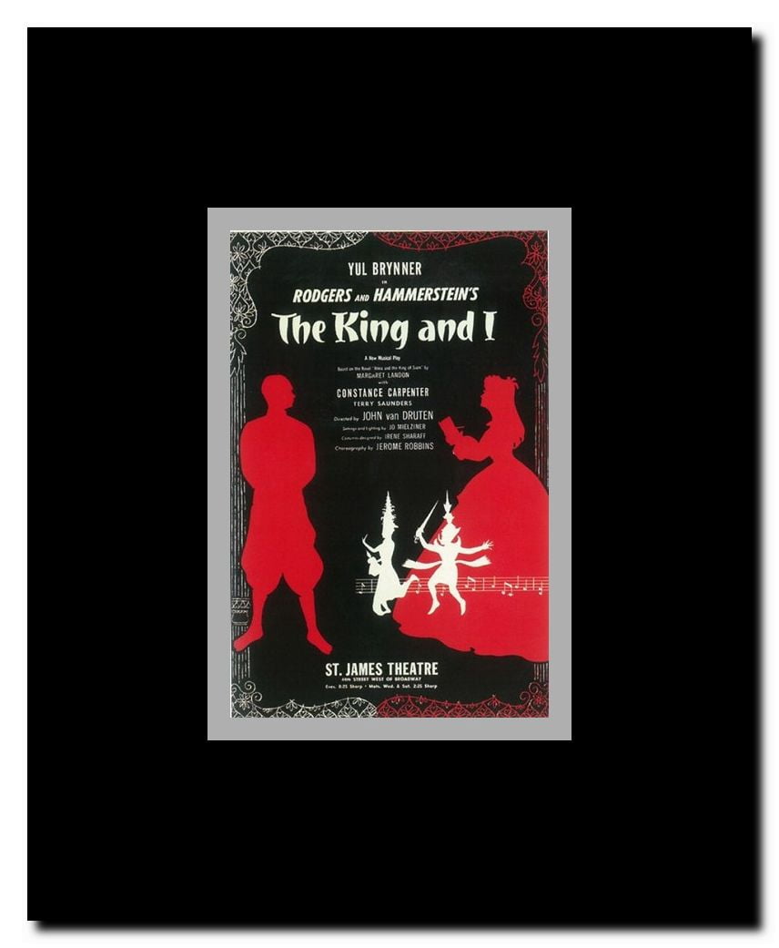 The King And I (Broadway) Framed Movie Poster