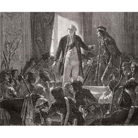 The King Drinks To The Health of The Nation 1790 Louis XVI 1754-1793 King Poster Print - 32 x 26