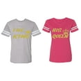 thumbnail image 1 of The King His Queen Matching Couple Cotton Jerseys (Men Heather / Women Pink) (Men XXL / Women XL), 1 of 3