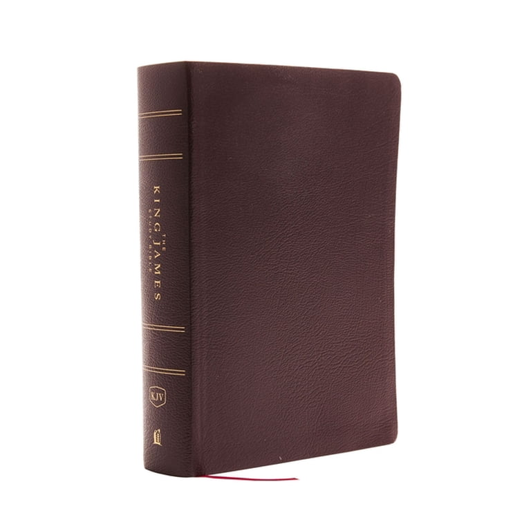 The King James Study Bible, Bonded Leather, Burgundy, Full-Color