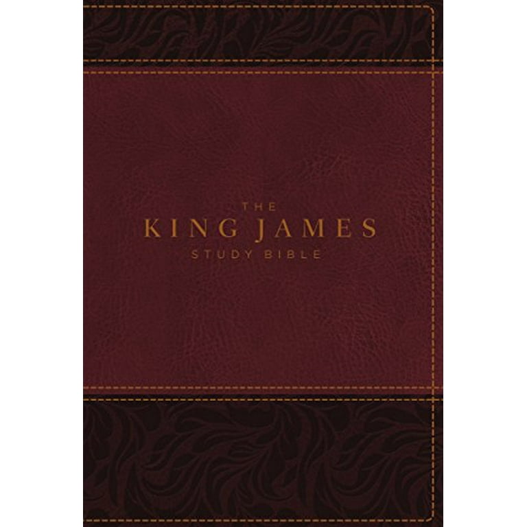 The King James Study Bible, Imitation Leather, Burgundy