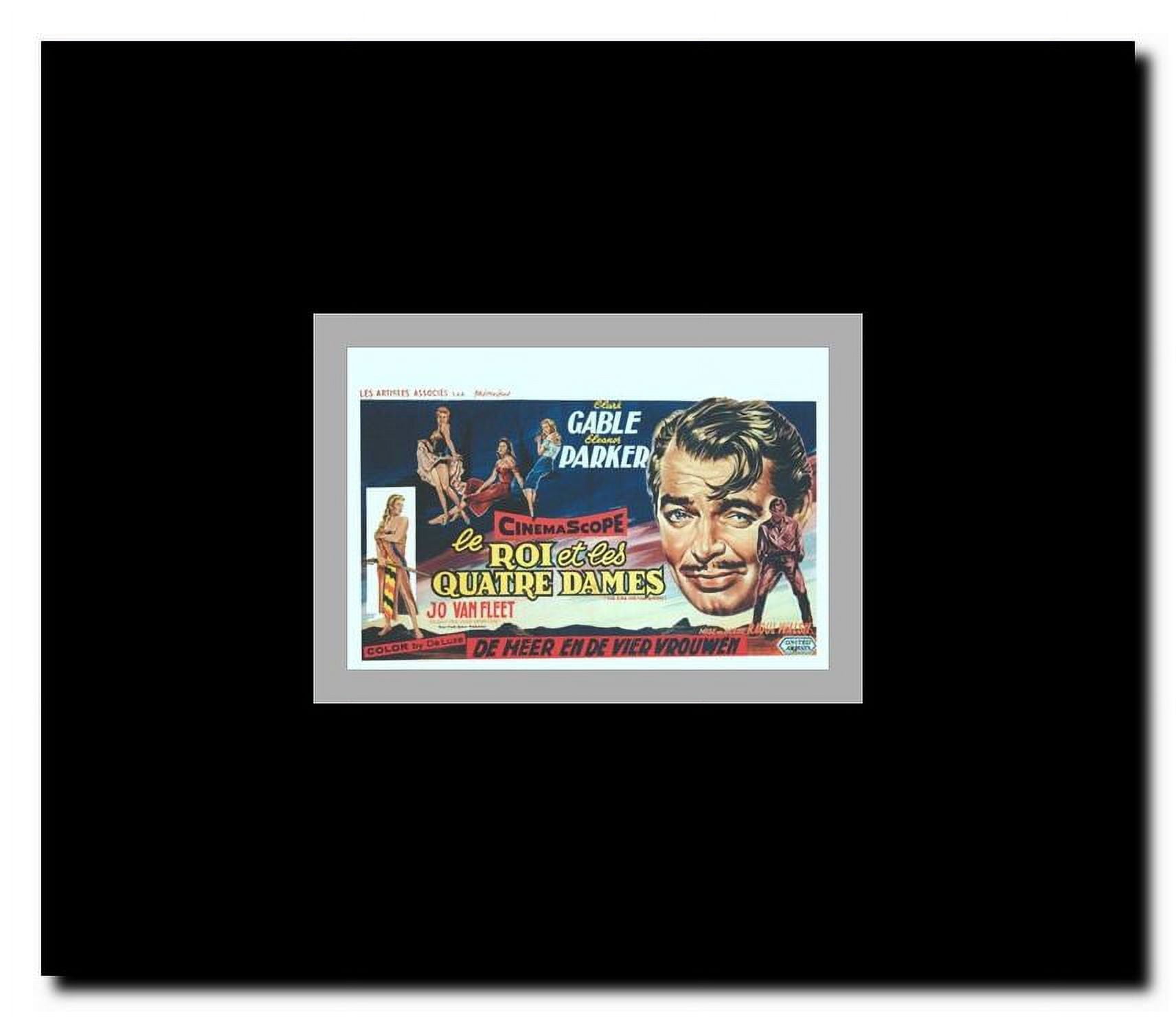 The King and Four Queens Framed Movie Poster
