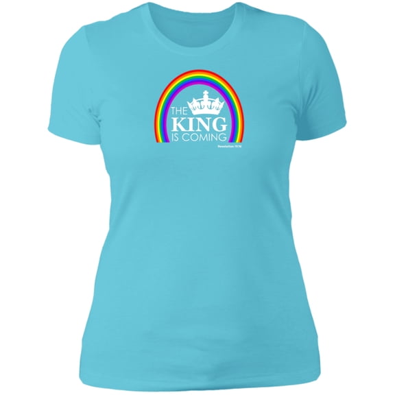 The King is Coming Ladies Boyfriend Tee