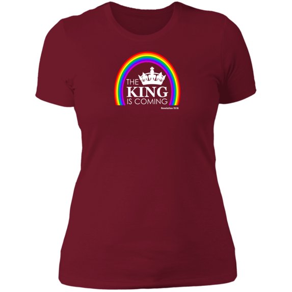 The King is Coming Ladies Boyfriend Tee