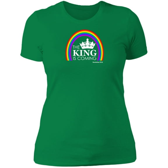 The King is Coming Ladies Boyfriend Tee