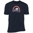 thumbnail image 1 of The King is Coming Men’s Premium Short Sleeve Tee Shirt, 1 of 11