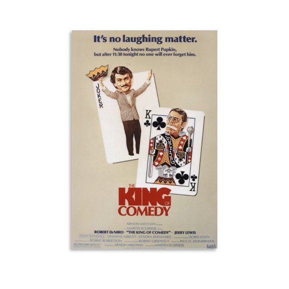 The King of Comedy Movie Poster Artworks Canvas Poster Room Aesthetic Wall Art Prints Home Modern Decor Gifts 12x18inch(30x45cm)