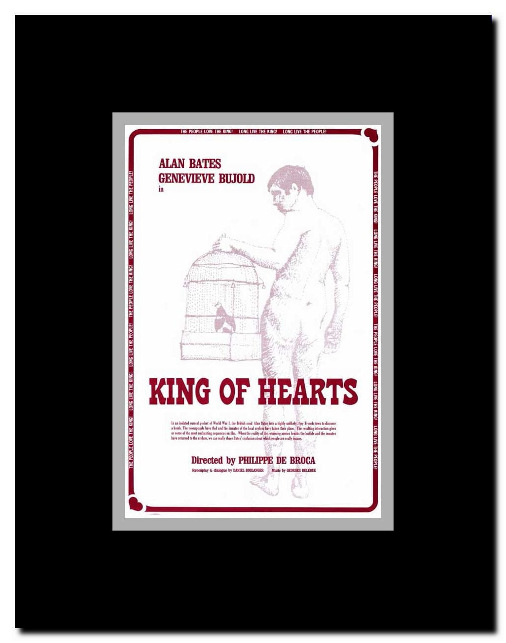 The King of Hearts Framed Movie Poster