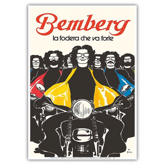 The King of Linings (La Fodera Che Va Forte) - Bemberg Fabrics - Vintage Advertising Poster by Rene Gruau c.1973 - Master Art Print 10in x 14in