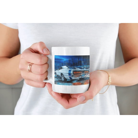 The King of Muscle Cars - MaddK Studio- White glossy mug