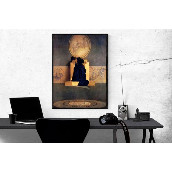 The King of the Black Isles Art Print Neo Classical Museum Poster, Unframed Paper Poster 8x10in