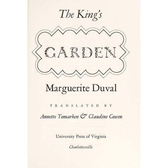 Pre-Owned The King's Garden (Hardcover) 9780813909165
