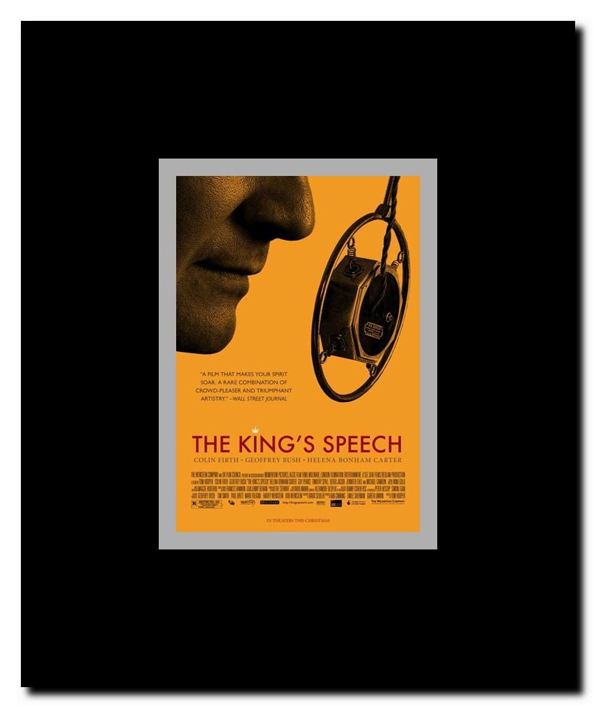 The King's Speech Framed Movie Poster