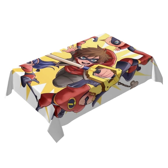 The Kingdom Hearts Themed Square Tablecloth 54 * 72 Inches Durable Stylish