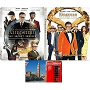 The Kingsman Double Feature Secret Service and Golden Circle 2 Blu Ray Set Includes Bonus London Art Card