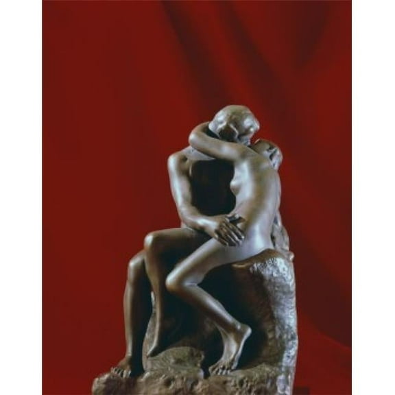 The Kiss Auguste Rodin 1840-1917 French Poster Print - 18 x 24 in.