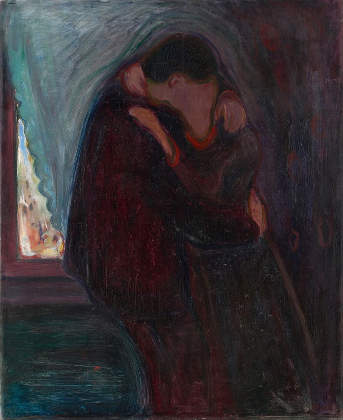 The Kiss Canvas Art - Edvard Munch (18 x 24)