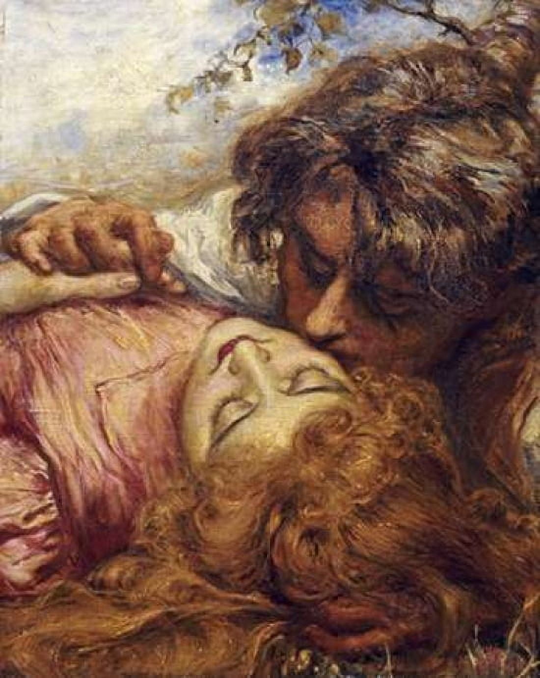 The Kiss Canvas Art - Henry John Stock (22 x 28)
