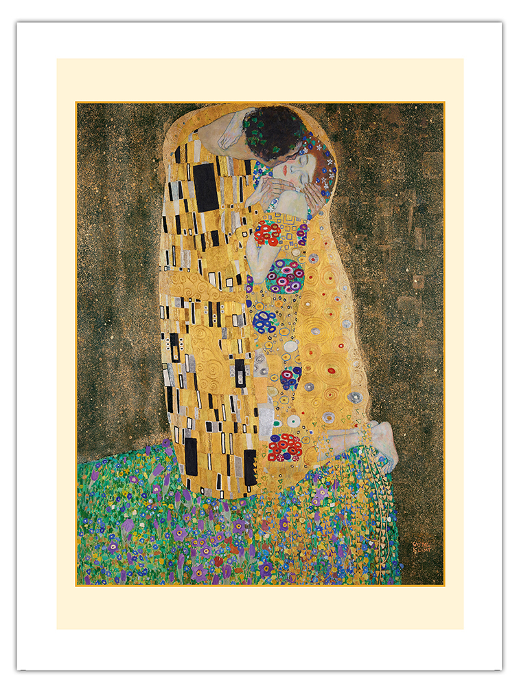 The Kiss - From an Original Color Painting by Gustav Klimt c.1908 ...