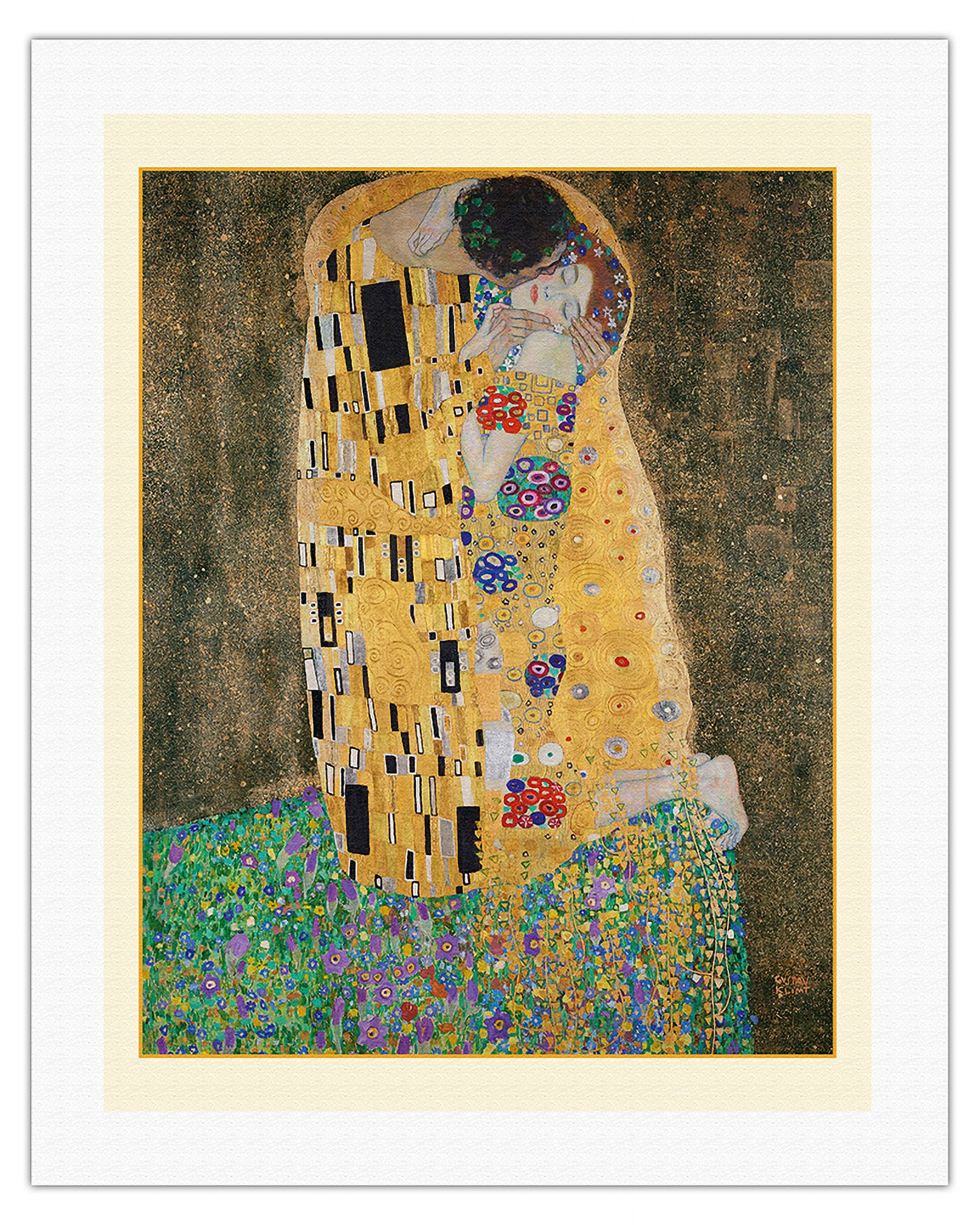 The Kiss - From an Original Color Painting by Gustav Klimt c.1908 ...