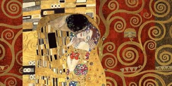 The Kiss-Gold Canvas Art - Gustav Klimt (10 x 20)