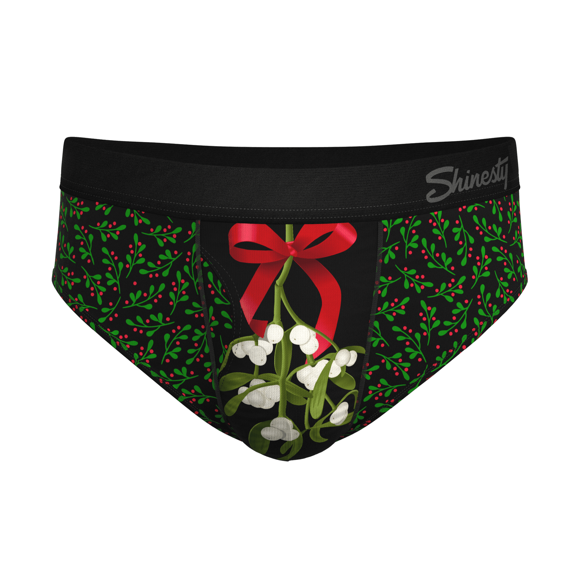 The Kiss Me There - Shinesty Mistletoe Ball Hammock Pouch Underwear With  Fly Small 
