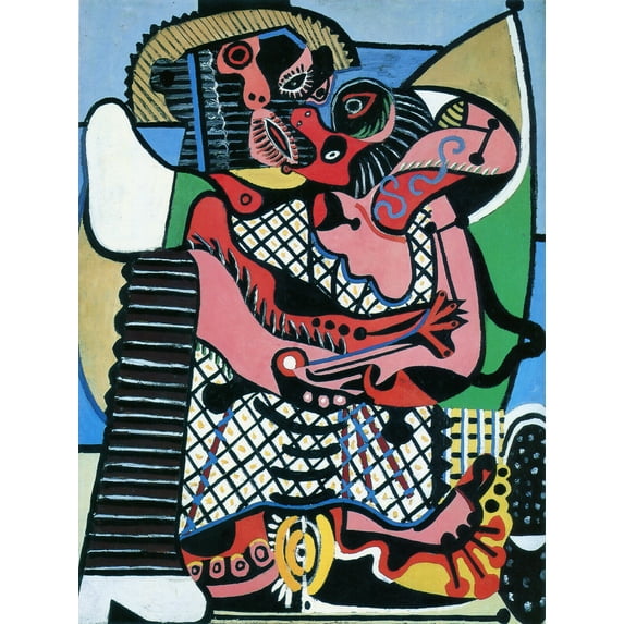 "The Kiss, Picasso - CANVAS or PRINT WALL ART"