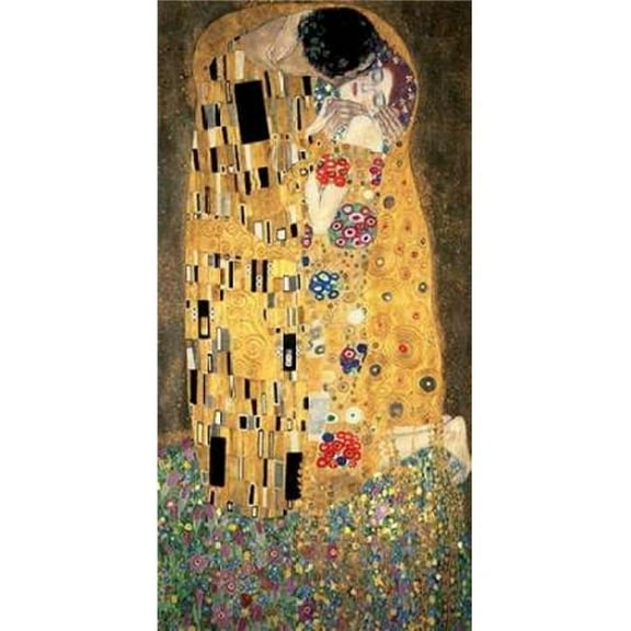 The Kiss Poster Print by Gustav Klimt - 24 x 48 - Large