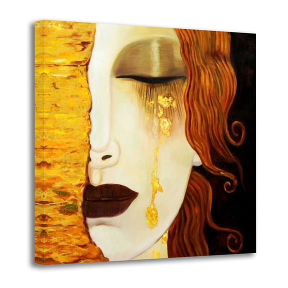 The Kiss by Gustav Klimt Canvas Wall Art Prints Poster Gifts Photo Picture Painting Posters Room Decor Home Decorative 12x12inch(30x30cm)