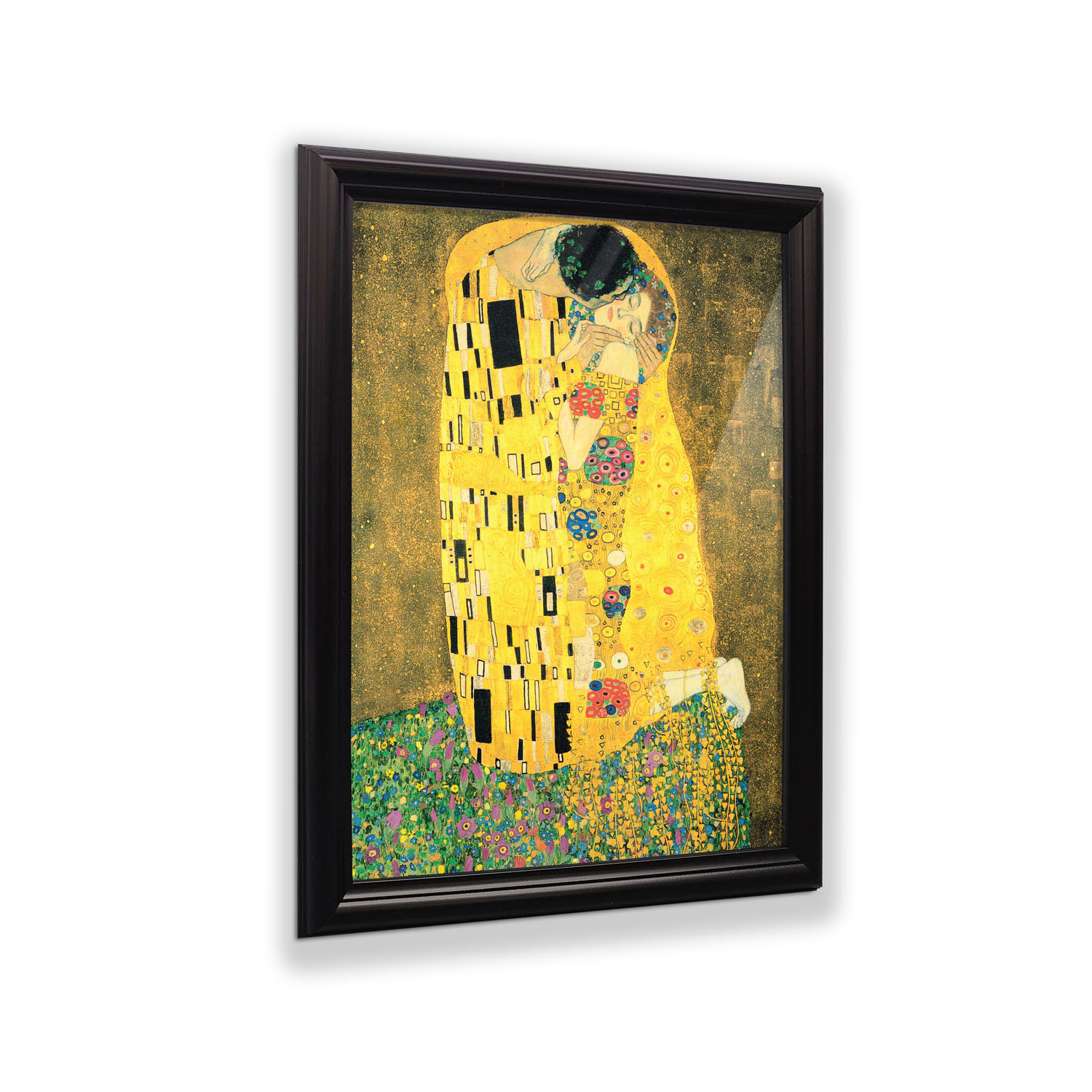 The Kiss by Gustav Klimt, Framed Wall Art Print, The Kiss Print would ...