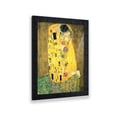 thumbnail image 1 of The Kiss by Gustav Klimt, Framed Wall Art Print, The Kiss Print would be wonderful Living Room or Dorm Room Wall Art, 11x14, 2427CH, 1 of 7