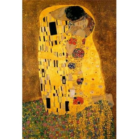 The Kiss - detail 1 Poster Print by Gustav Klimt
