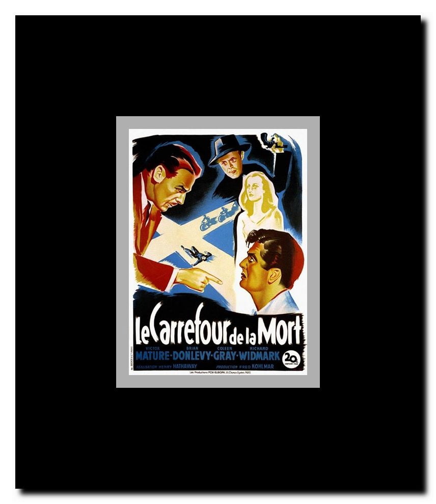The Kiss of Death Framed Movie Poster