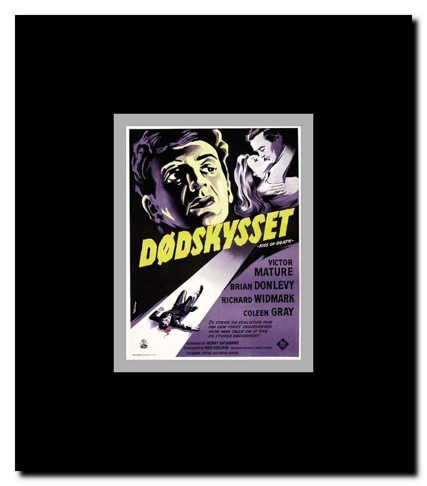 The Kiss of Death Framed Movie Poster