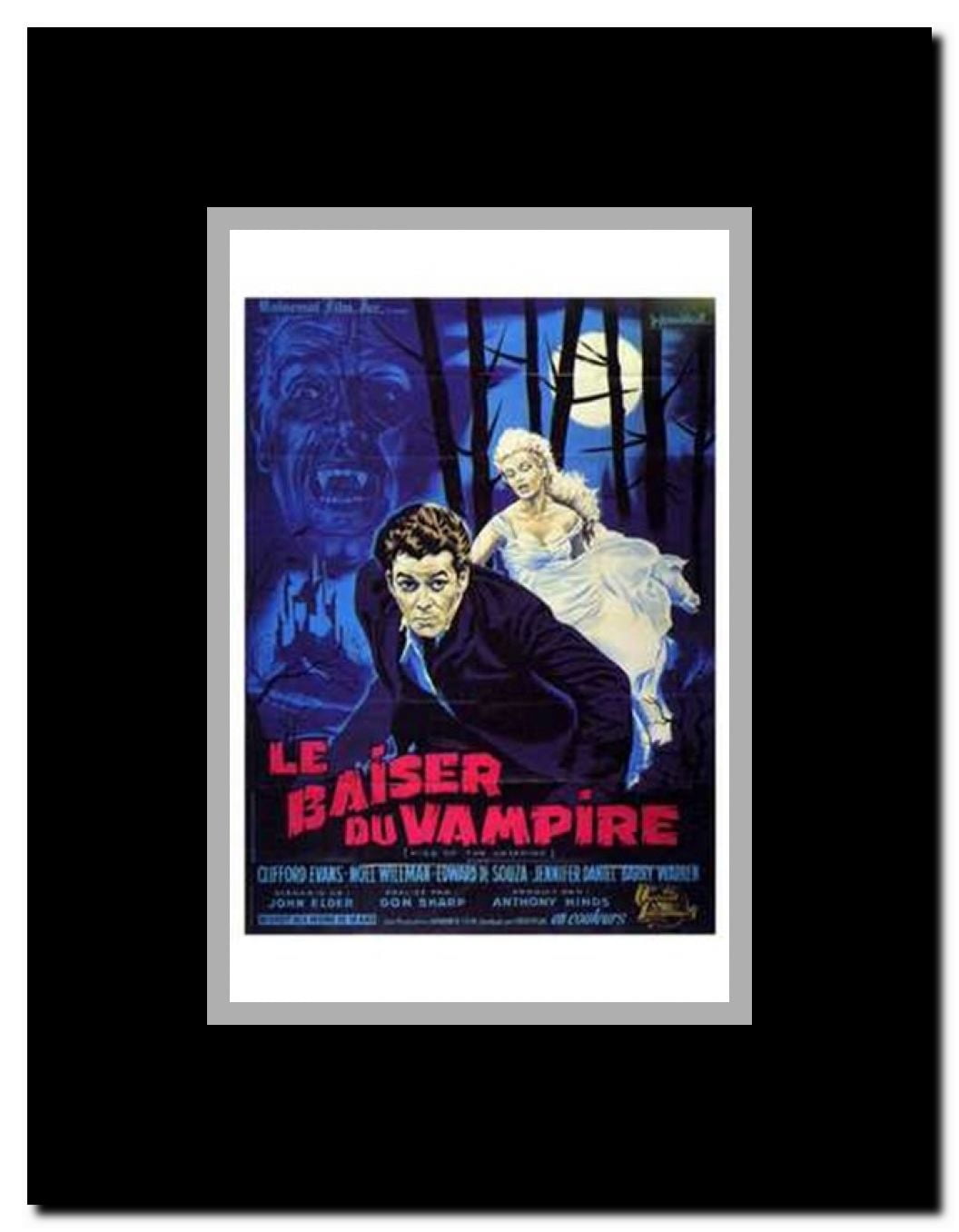 The Kiss of the Vampire Framed Movie Poster