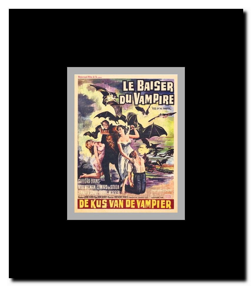 The Kiss of the Vampire Framed Movie Poster