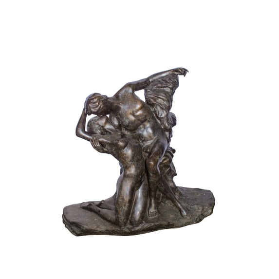 Nifao The Kiss or Eternal Springtime Bronze Statue, Rodin Replica – Outdoor Garden Decor Sculpture, 49"L x 20"W x 44"H