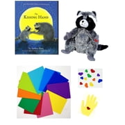 The Kissing Hand Gift Set Includes Hardcover by Audrey Penn, Chester Raccoon Plush, and Activity Craft