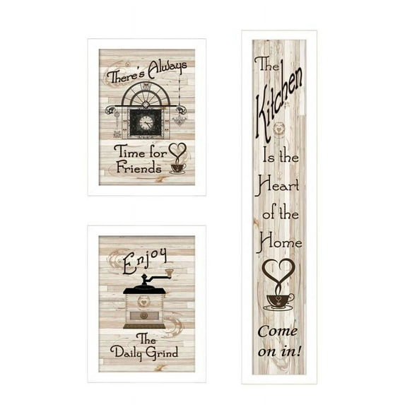 TrendyDecor4U The Kitchen Collection I 3-Piece Vignette Wall Art V424-712W