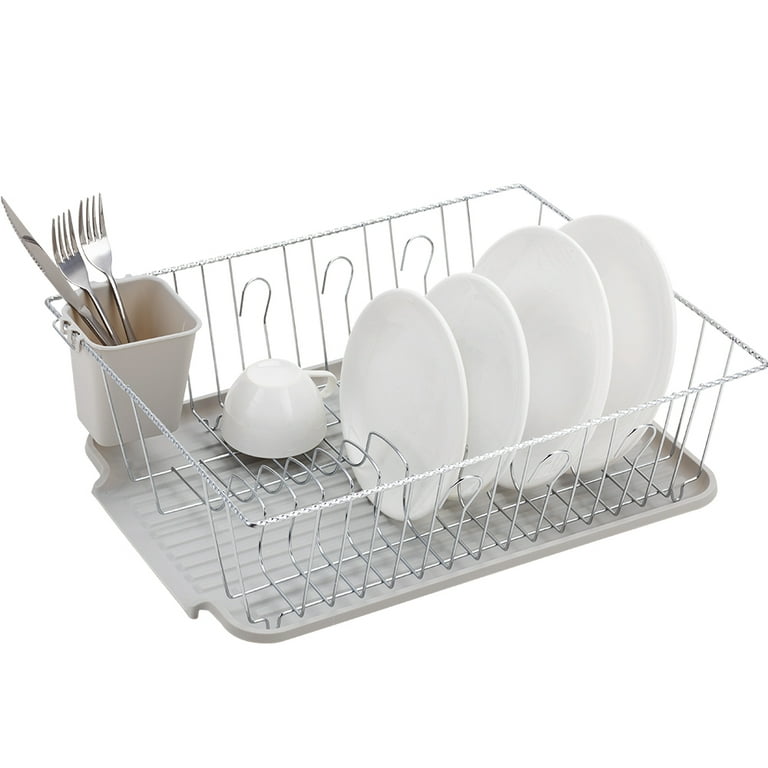 Stainless Space Under Shelf Dish Drying Rack Drainer Dryer Tray